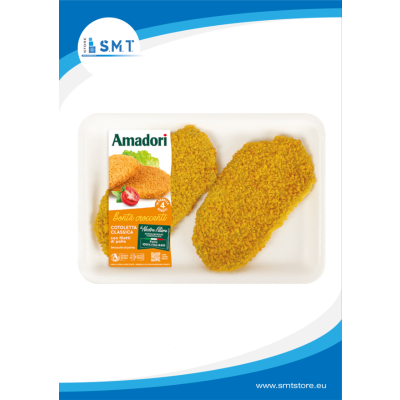 Cotolette a Filetto di Pollo Amadori 100gr 3x1Kg